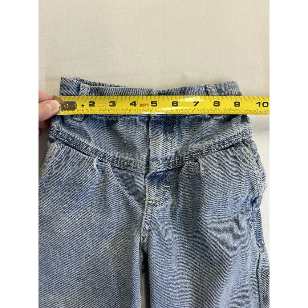 Vintage Blues In Motion 3T Light Wash Denim Jeans Toddler Elastic Back Waist 90s